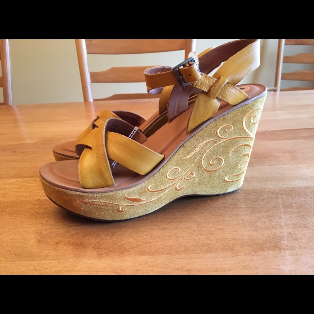 Kork base size 7 new wedge sandles
